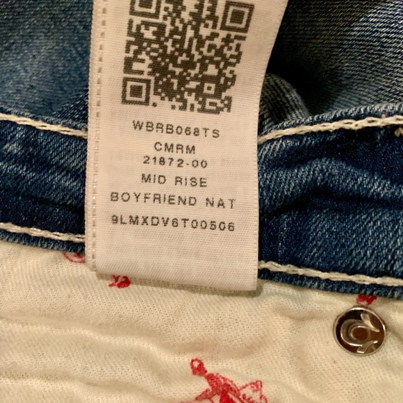 True Religion size 27 Blue Denim Jeans.Please see last picture for measurements. - Picture 6 of 8